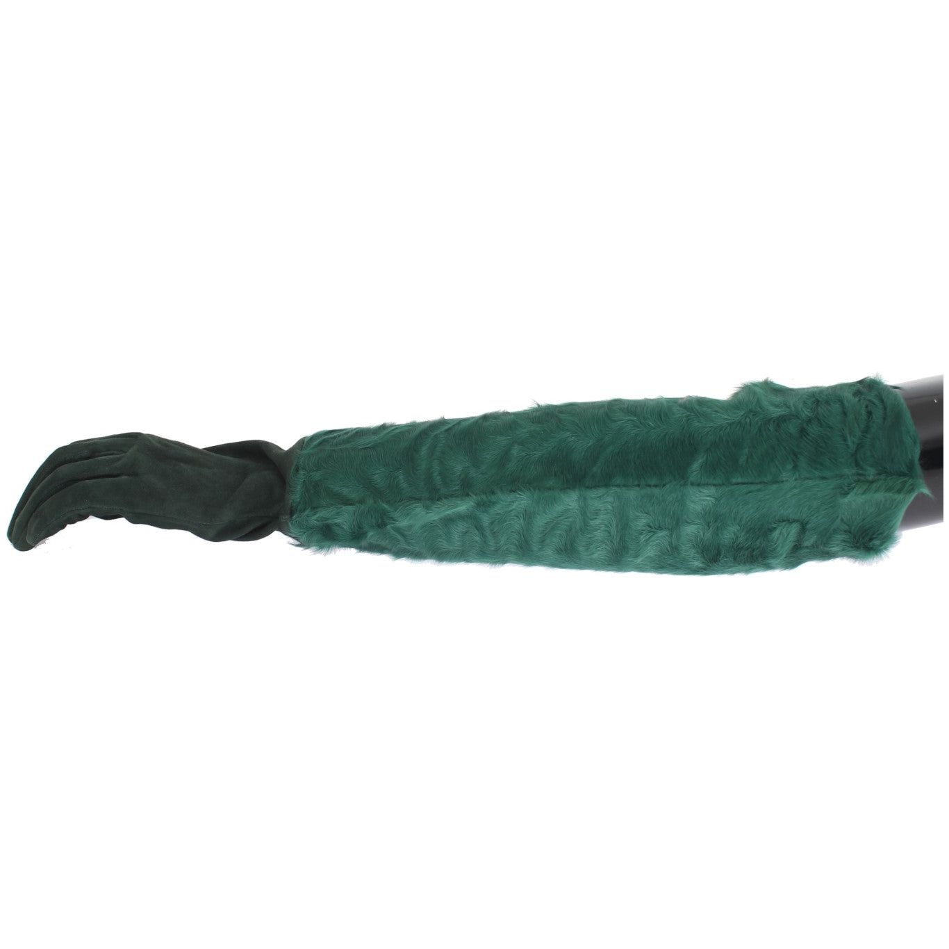 Dolce & Gabbana Elegant Elbow-Length Leather Gloves green-leather-xiangao-fur-elbow-gloves 332608-green-leather-xiangao-fur-elbow-gloves-2.jpg