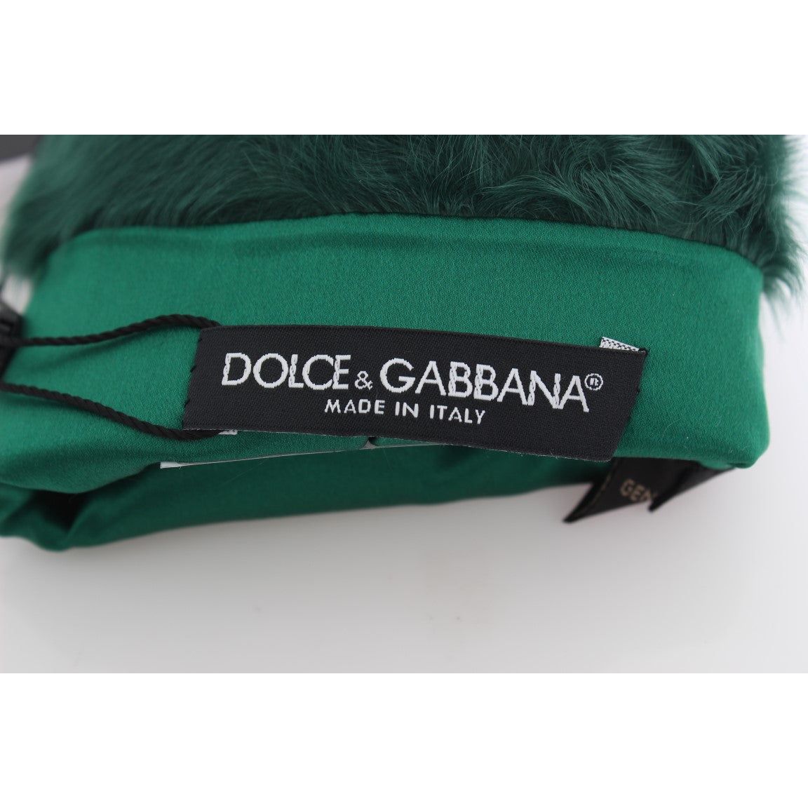 Dolce & Gabbana Elegant Elbow-Length Leather Gloves green-leather-xiangao-fur-elbow-gloves 332608-green-leather-xiangao-fur-elbow-gloves-4.jpg