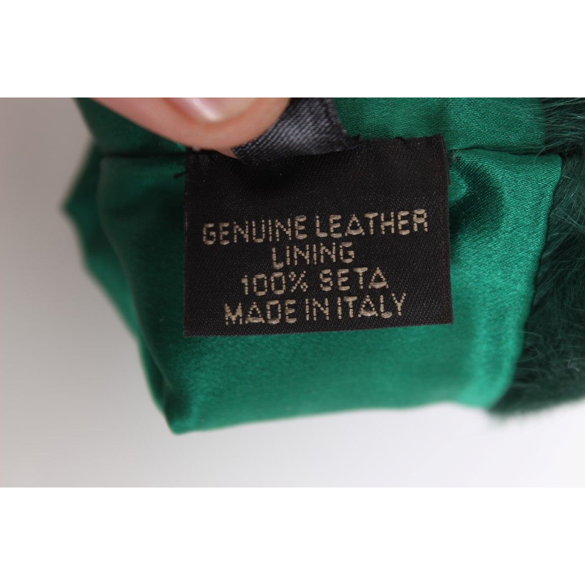 Dolce & Gabbana Elegant Elbow-Length Leather Gloves green-leather-xiangao-fur-elbow-gloves 332608-green-leather-xiangao-fur-elbow-gloves-6.jpg