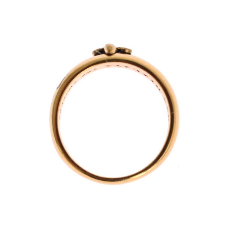 Nialaya Exclusive Gold-Plated Men's Ring Ring gold-plated-925-silver-ring