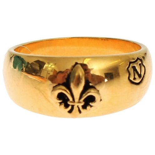 Nialaya Exclusive Gold-Plated Men's Ring Ring gold-plated-925-silver-ring