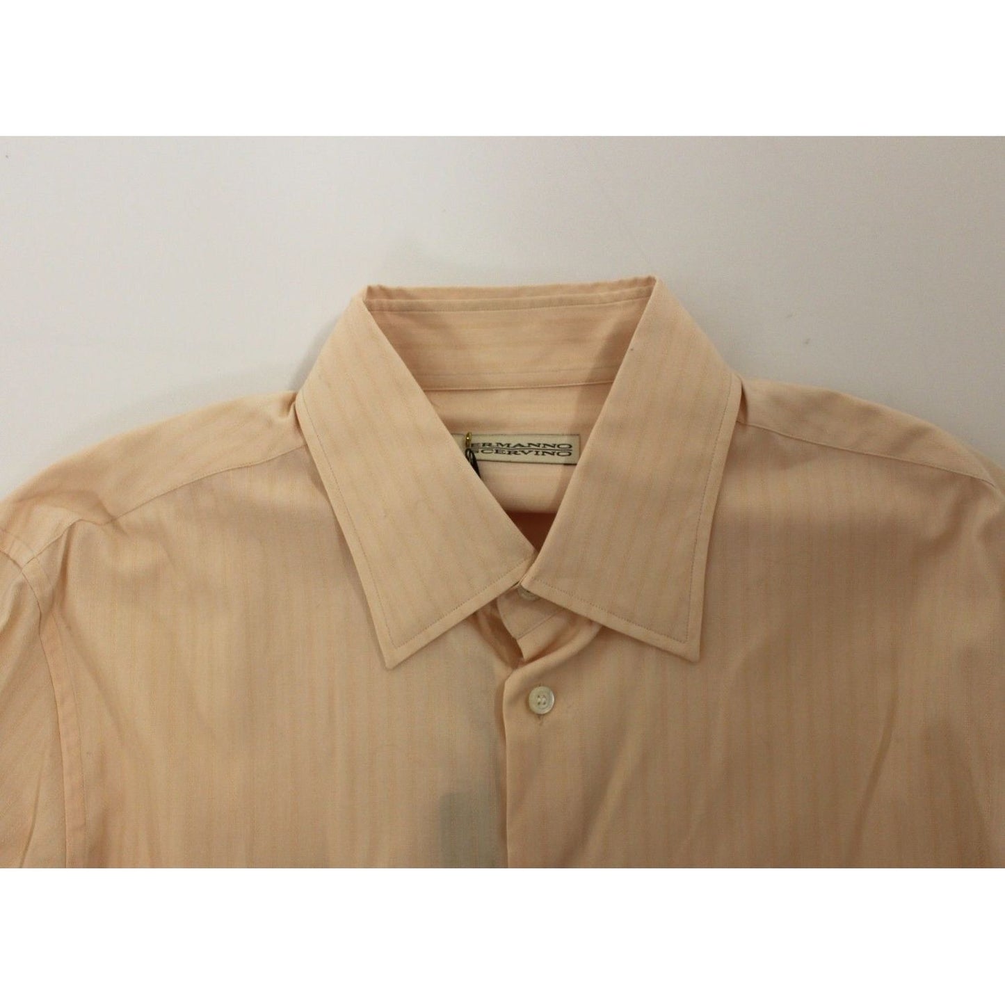 Ermanno Scervino Sunset Hues Striped Cotton Shirt orange-cotton-striped-casual-shirt-top 37697-orange-cotton-striped-casual-shirt-top-5.jpg