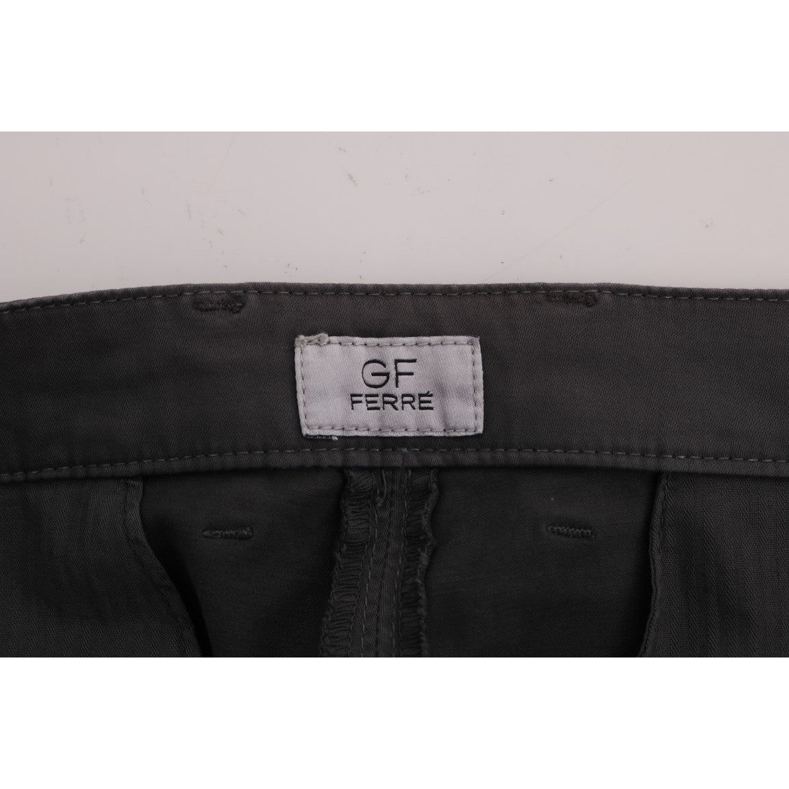 GF FerreElegant Slim-Fit Gray Cotton TrousersMcRichard Designer Brands£139.00