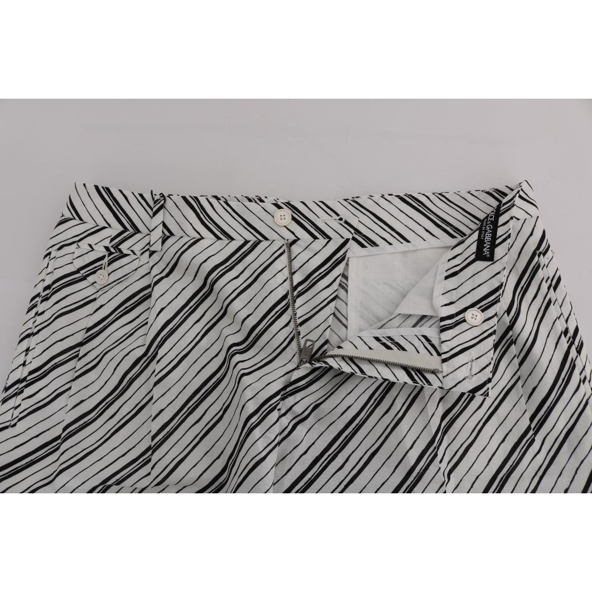 Dolce & GabbanaElegant Striped Cotton-Linen ShortsMcRichard Designer Brands£229.00