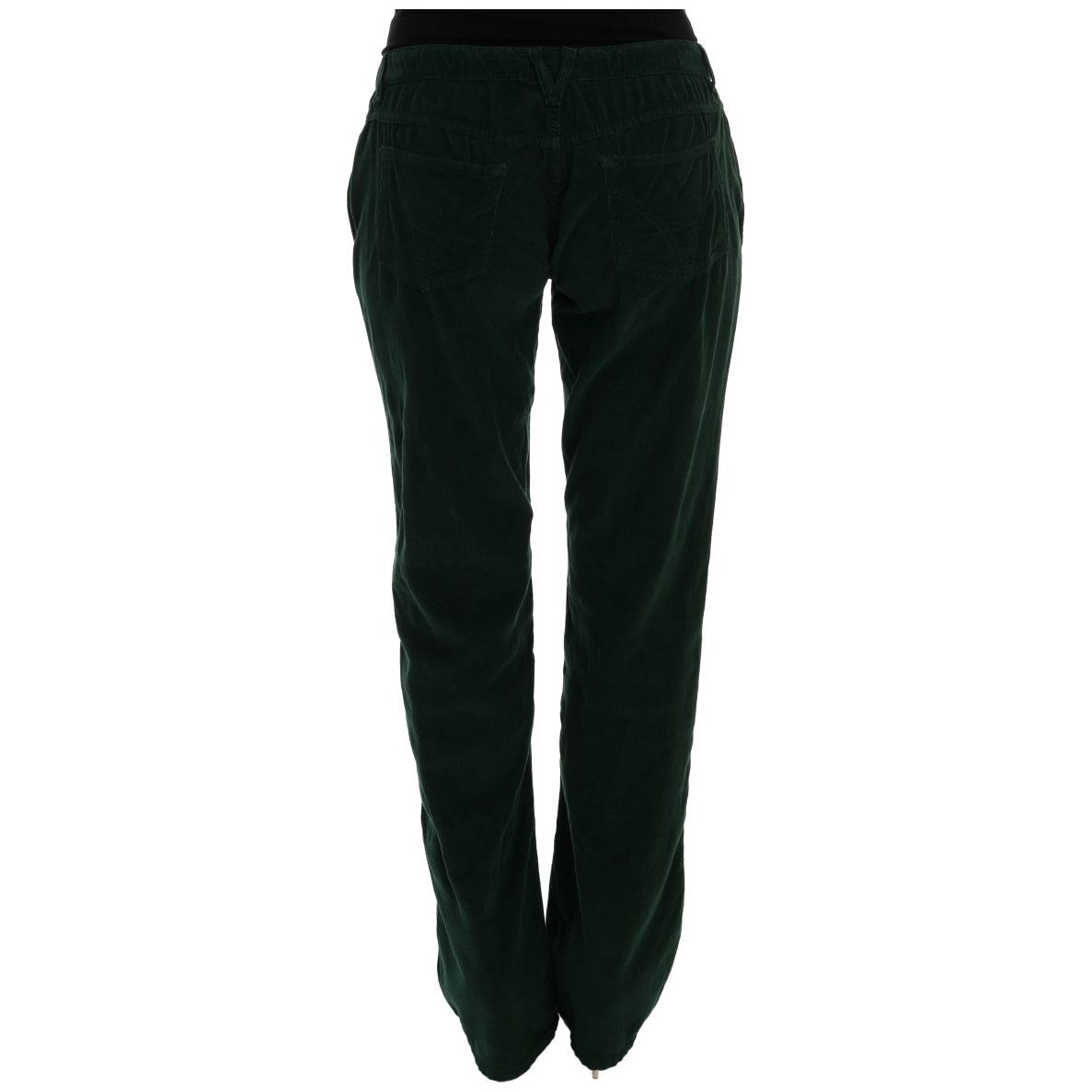 Dolce & Gabbana Elegant Green Cotton Blend Trousers green-cotton-corduroys-jeans 444325-green-cotton-corduroys-jeans-2.jpg