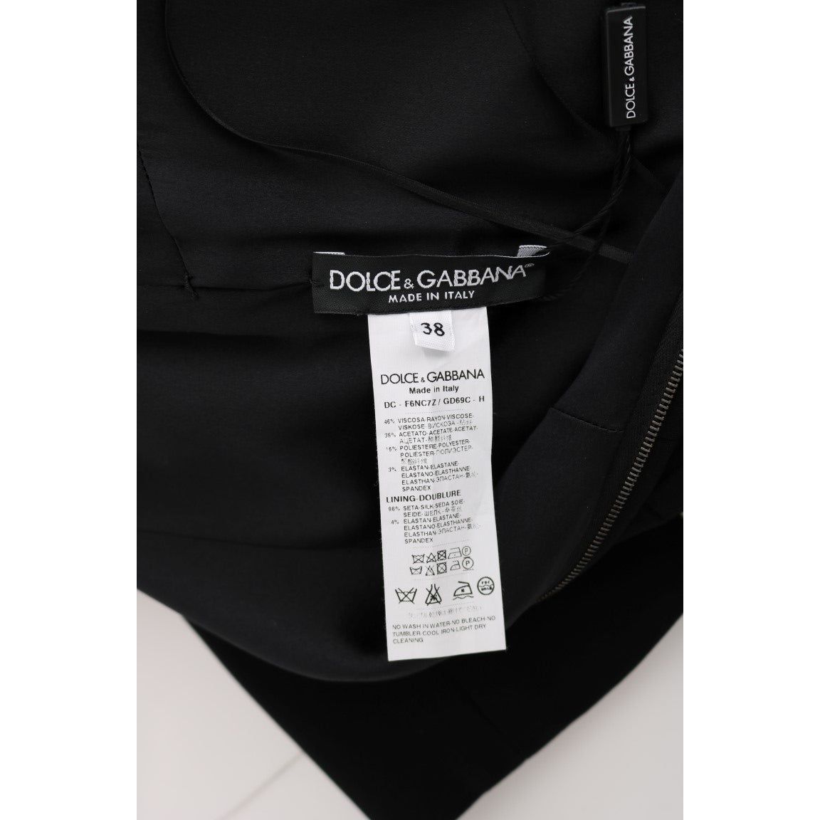 Dolce & Gabbana Elegant Black Floral Maxi Dress black-stretch-shift-long-maxi-dress 445369-black-stretch-shift-long-maxi-dress-8.jpg