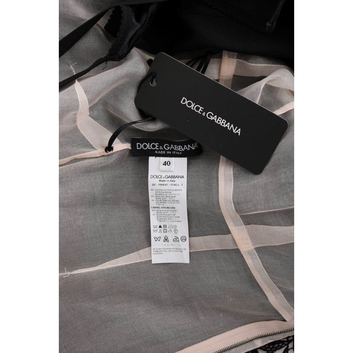 Dolce & Gabbana Elegant Black Maxi Shift Dress with Floral Applique black-cotton-silk-floral-long-dress Dresses 445381-black-cotton-silk-floral-long-dress-6.jpg