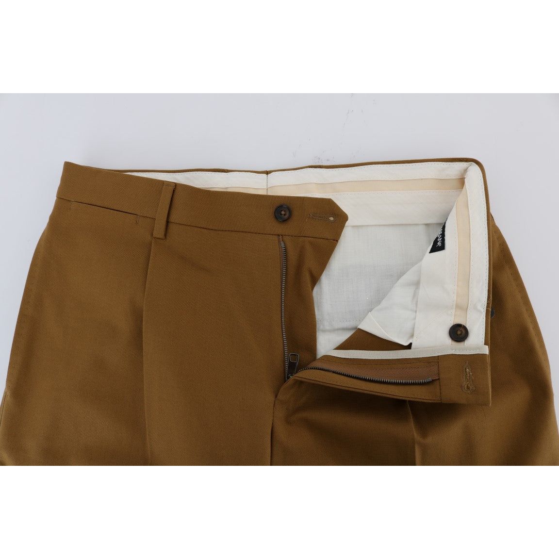 Dolce & Gabbana Elegant Brown Formal Trousers for Men brown-stretch-cotton-pants 448161-brown-stretch-cotton-pants-3.jpg