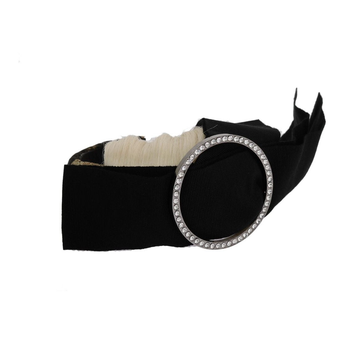 Dolce & Gabbana Elegant Crystal Diadem Headband black-crystal-white-diadem-headband Tiara 448757-black-crystal-white-diadem-headband-2-3.jpg