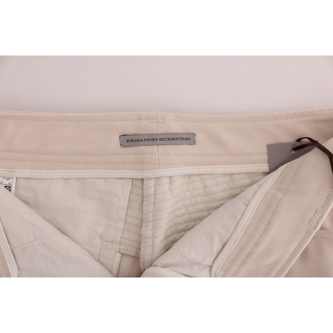 Ermanno Scervino Chic White Slim Fit Denim Treasure white-slim-fit-casual-jeans 449131-white-slim-fit-casual-jeans-4.jpg