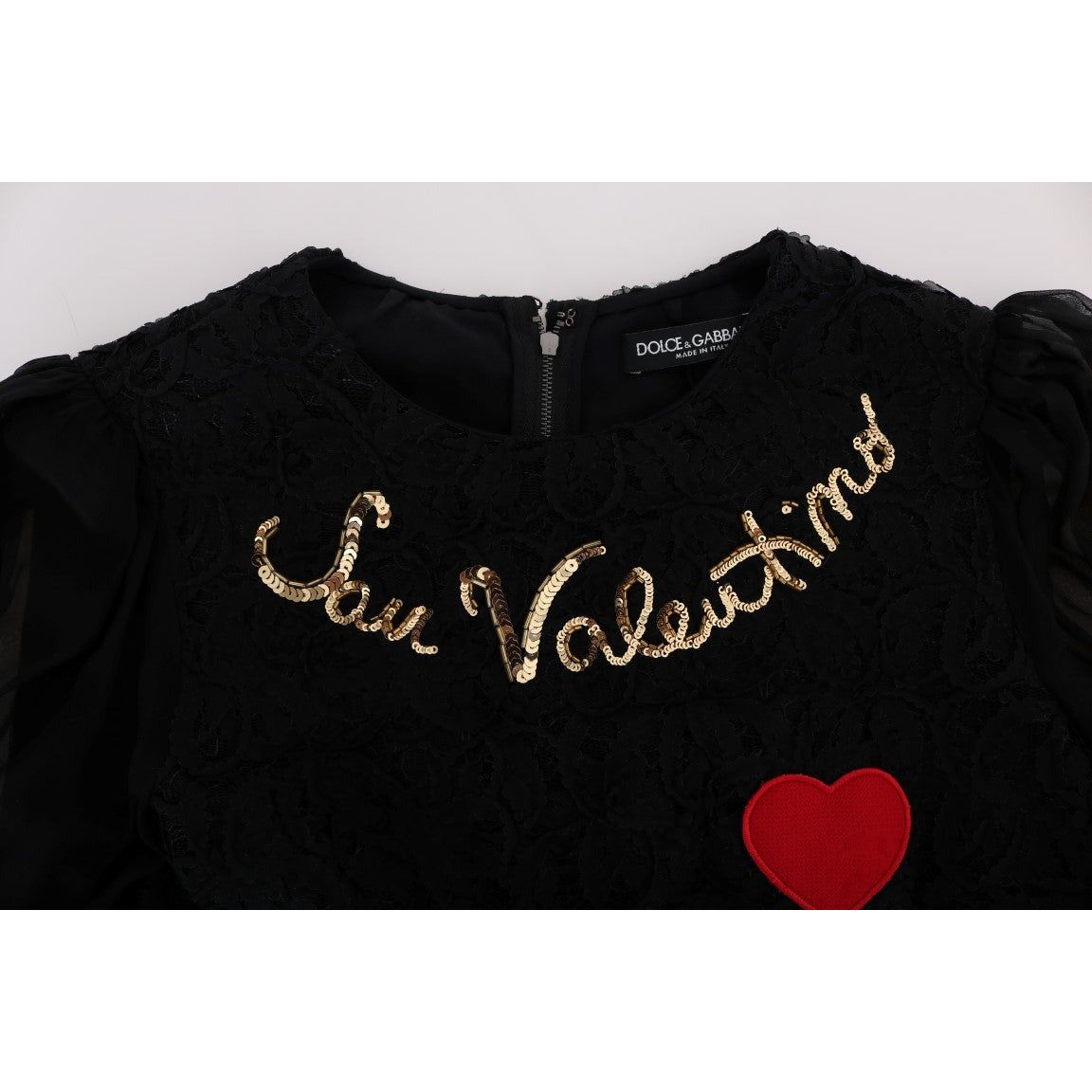 Dolce & Gabbana Black Lace Sequined Shift Dress black-san-valentino-sequined-shift-dress 450883-black-san-valentino-sequined-shift-dress-6_2edb88e0-050f-4309-8f73-88a0d66f9449.jpg