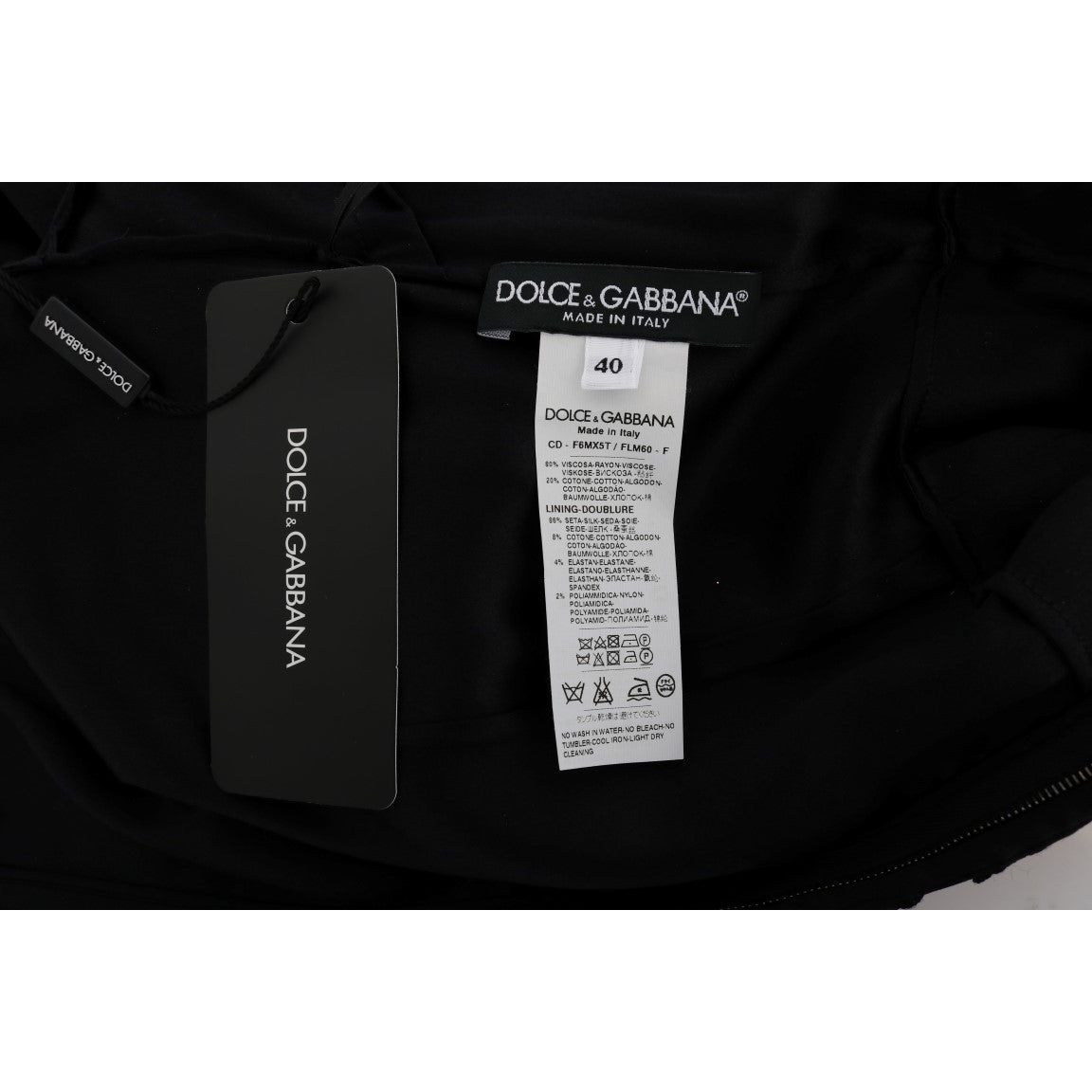 Dolce & Gabbana Elegant Black Knee-Length Sheath Dress black-floral-ricamo-sheath-dress