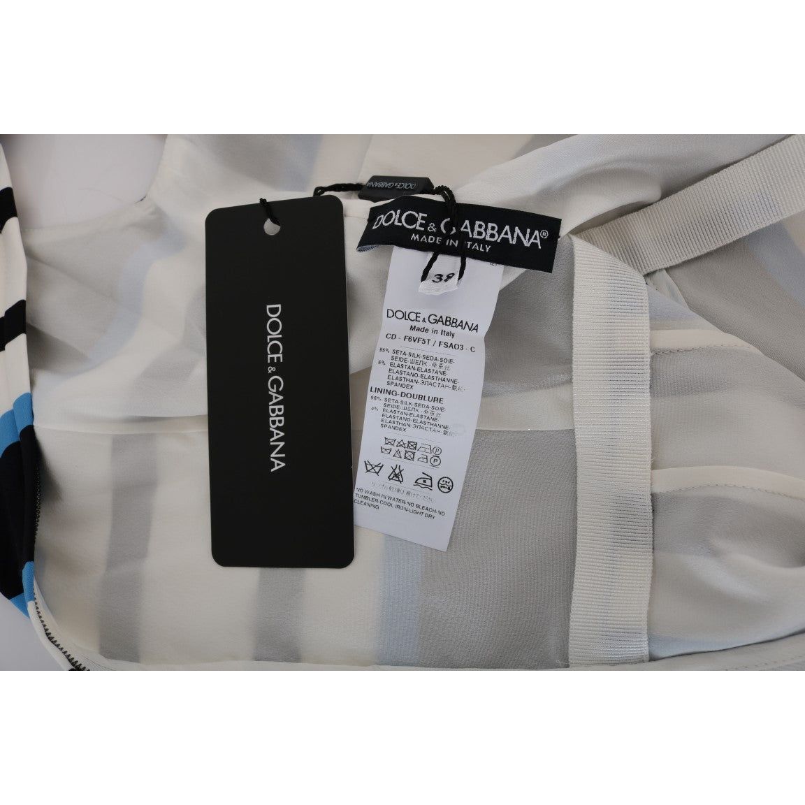 Dolce & GabbanaChic Striped Silk Sheath DressMcRichard Designer Brands£579.00