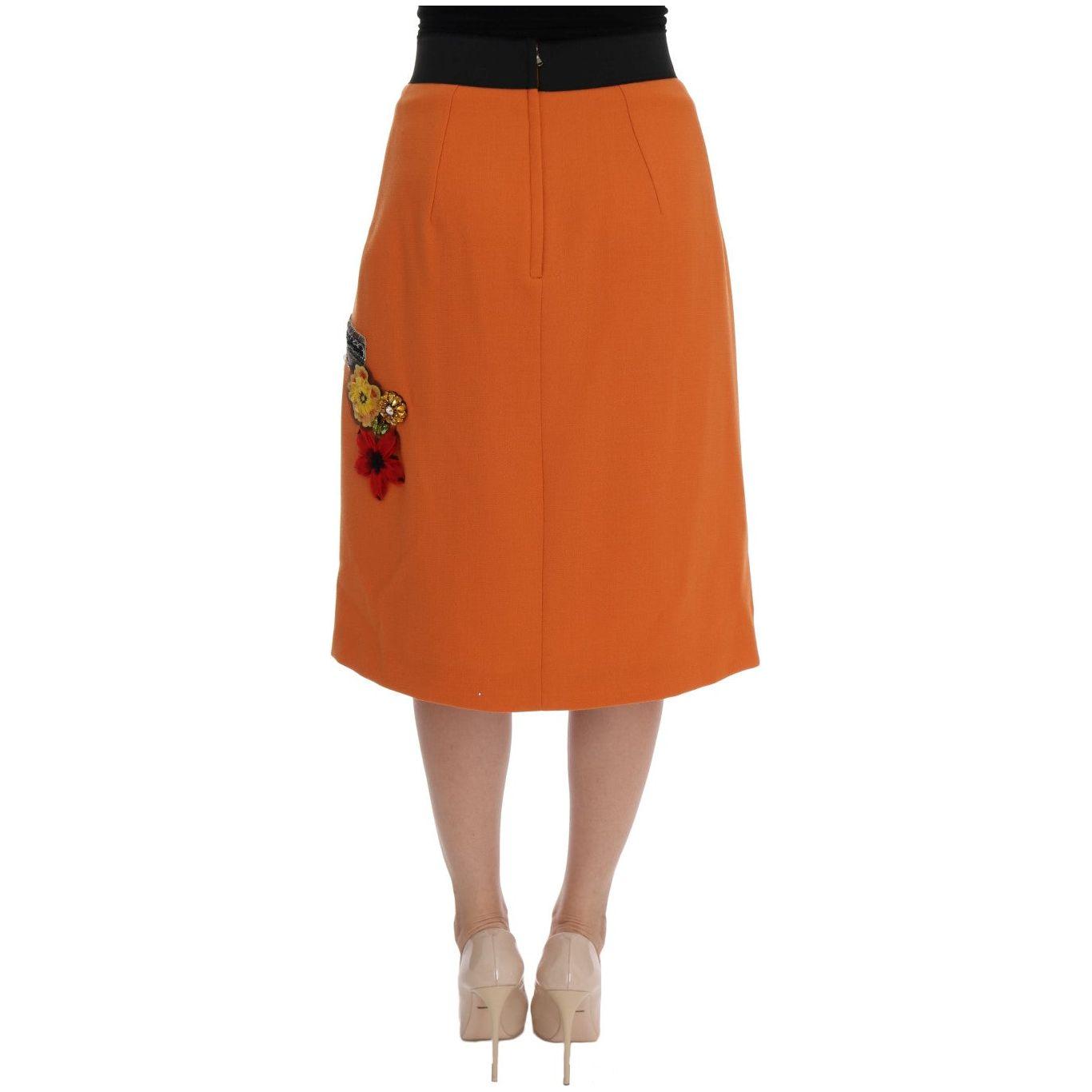 Dolce & Gabbana Embellished Wool Skirt in Vivid Orange orange-wool-crystal-sequin-appliques-skirt 452400-orange-wool-crystal-sequin-appliques-skirt-2.jpg