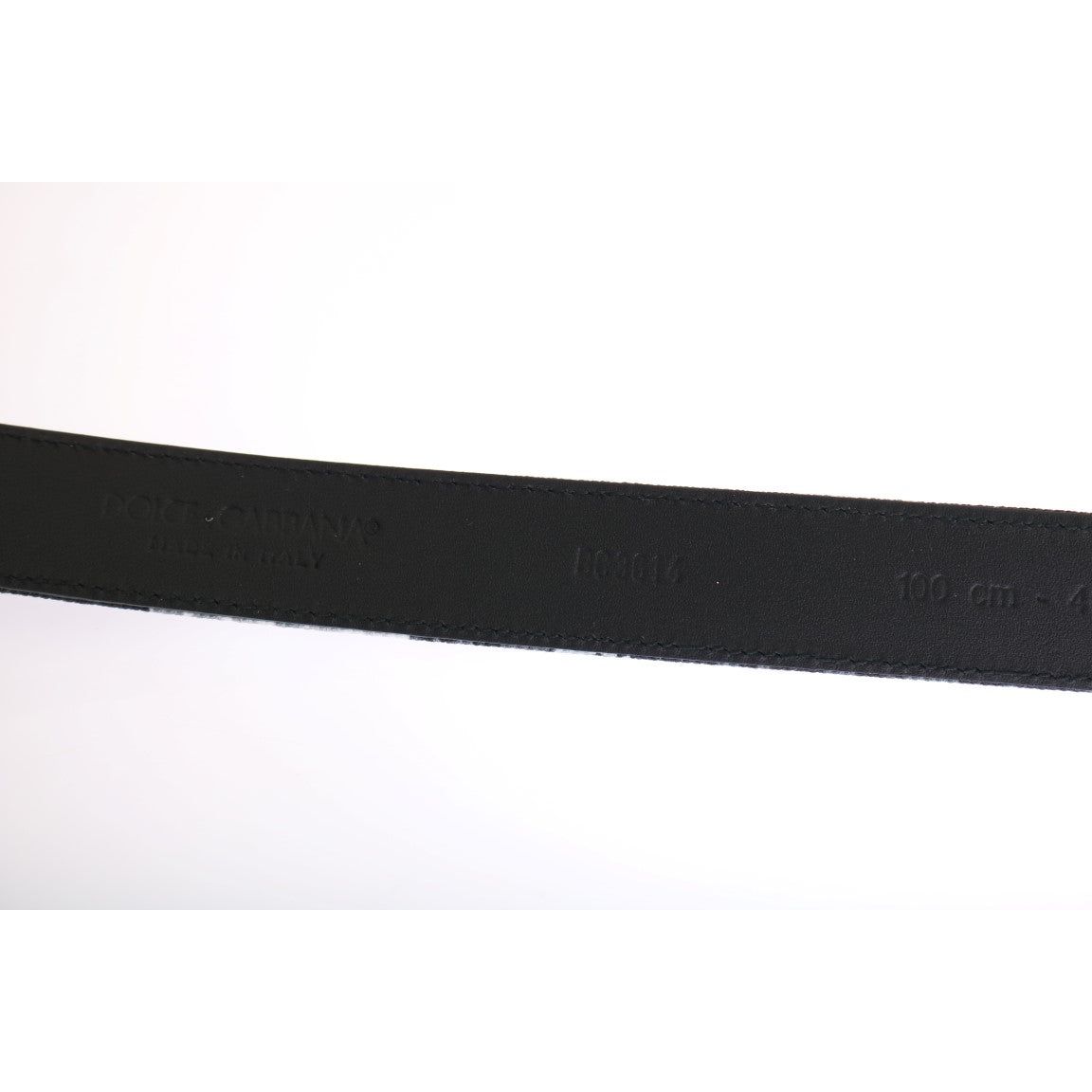 Dolce & Gabbana Elegant Floral Patterned Men's Luxury Belt Belt black-cayman-linen-leather-belt 456472-black-cayman-linen-leather-belt-3.jpg