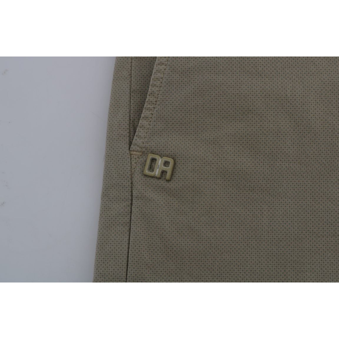 Daniele Alessandrini Beige Slim Fit Chinos for Sophisticated Style Jeans & Pants beige-cotton-stretch-slim-fit-chinos