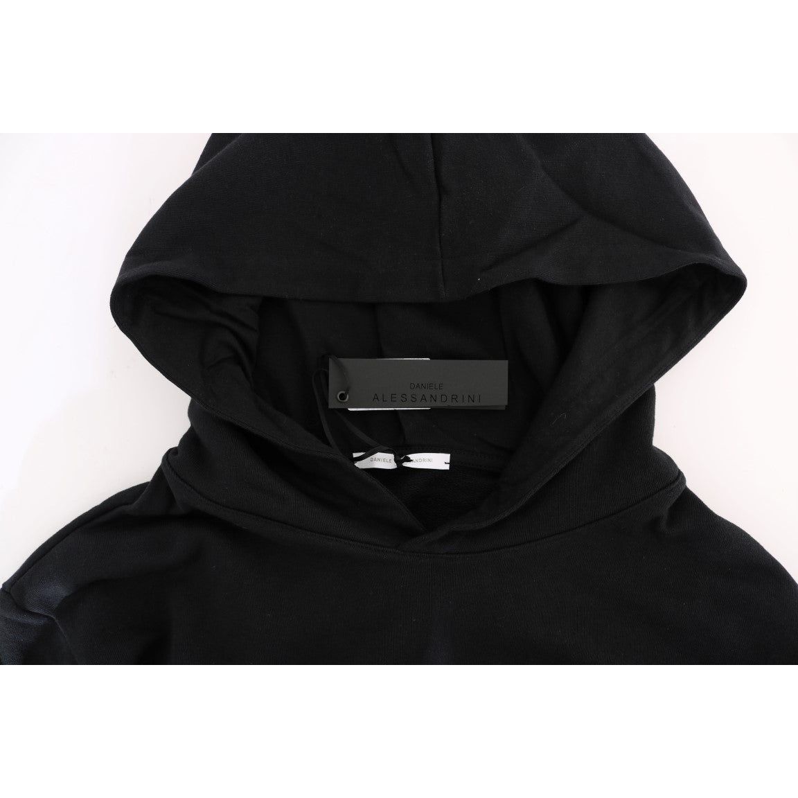 Daniele AlessandriniElegant Black Cotton Hooded SweaterMcRichard Designer Brands£119.00
