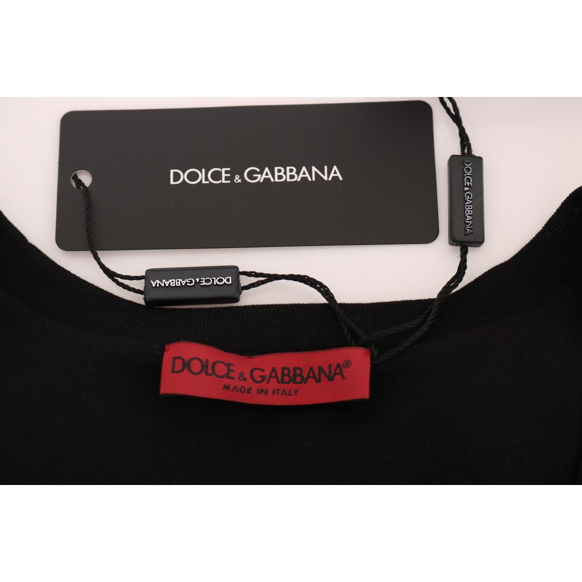 Dolce & Gabbana Black Floral Sequined Cami Blouse black-cotton-floral-crystal-tank-top