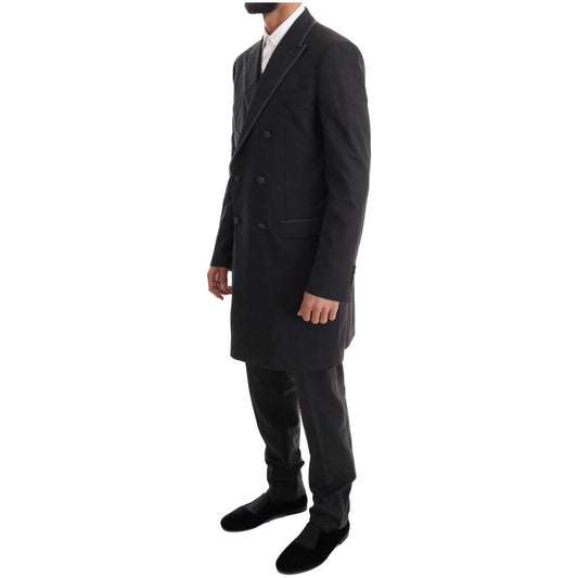 Dolce & Gabbana Elegant Gray Double Breasted Wool Suit Suit gray-wool-stretch-3-piece-two-button-suit-1 460822-gray-wool-stretch-3-piece-two-button-suit-2-1.jpg