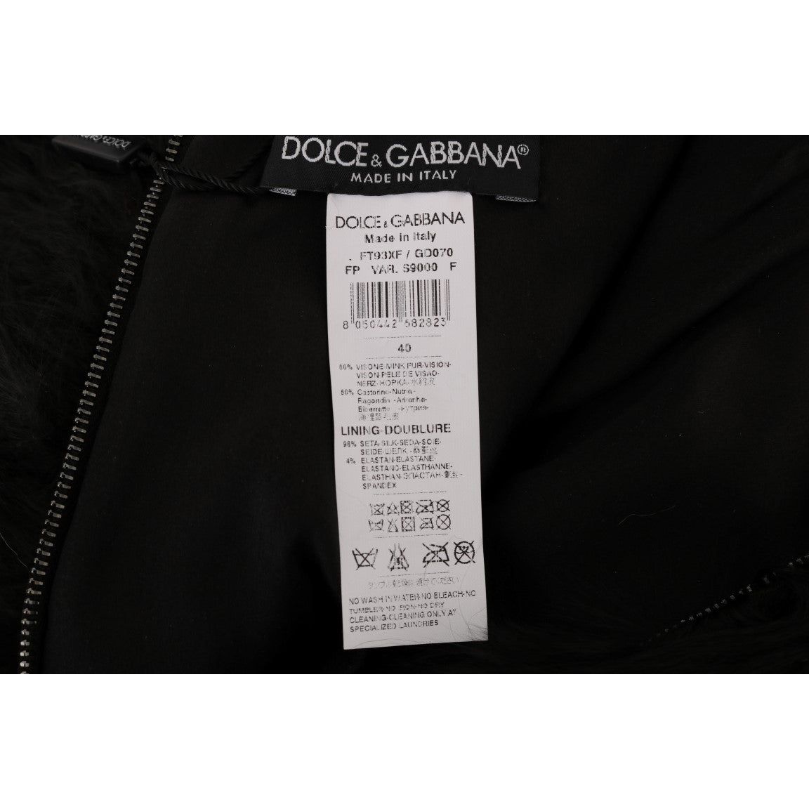 Dolce & Gabbana Exquisite Black Mink Fur Mini Shorts black-mink-nutria-fur-mini-hot-pants