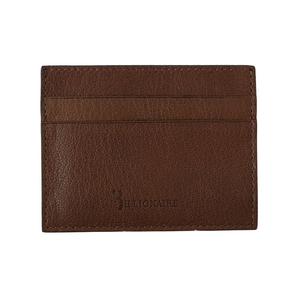 Billionaire Italian Couture Elegant Leather Men's Wallet in Brown brown-leather-cardholder-wallet Wallet 463442-brown-leather-cardholder-wallet-1.jpg