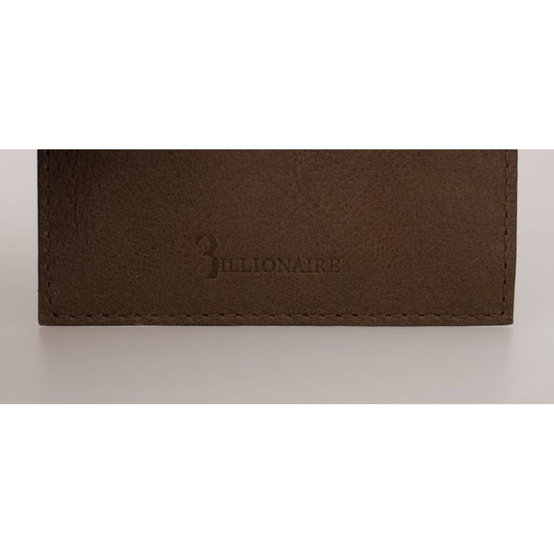 Billionaire Italian Couture Elegant Turtledove Leather Men's Wallet Wallet brown-leather-cardholder-wallet-1 463456-brown-leather-cardholder-wallet-2-4.jpg