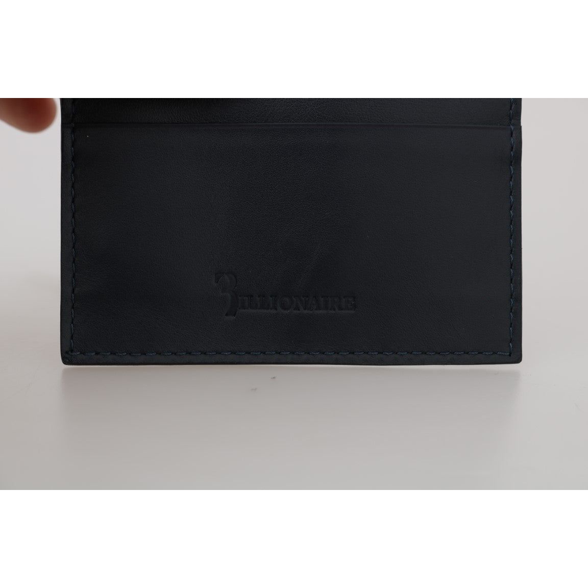 Billionaire Italian Couture Elegant Blue Leather Men's Wallet blue-leather-cardholder-wallet-1 Wallet 463508-blue-leather-cardholder-wallet-4-3.jpg