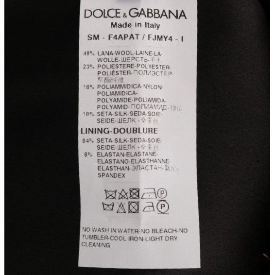 Dolce & Gabbana Elegant Gold Fringe High-Waist Pencil Skirt gold-black-short-mini-skirt