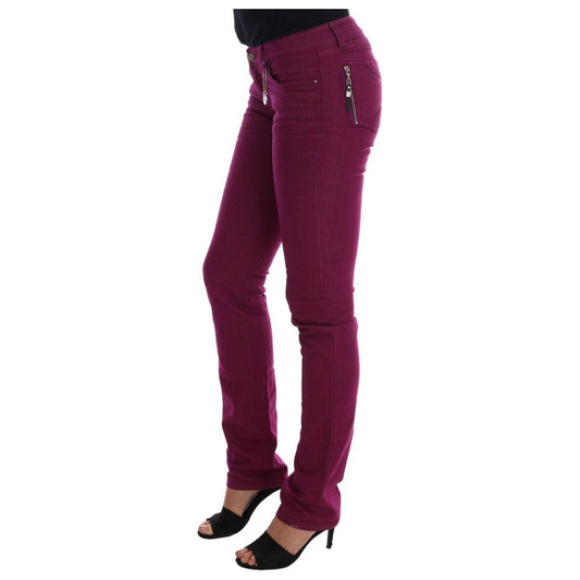 Costume National Elegant Purple Super Slim Jeans purple-cotton-stretch-slim-denim-jeans 465877-purple-cotton-stretch-slim-denim-jeans-1.jpg