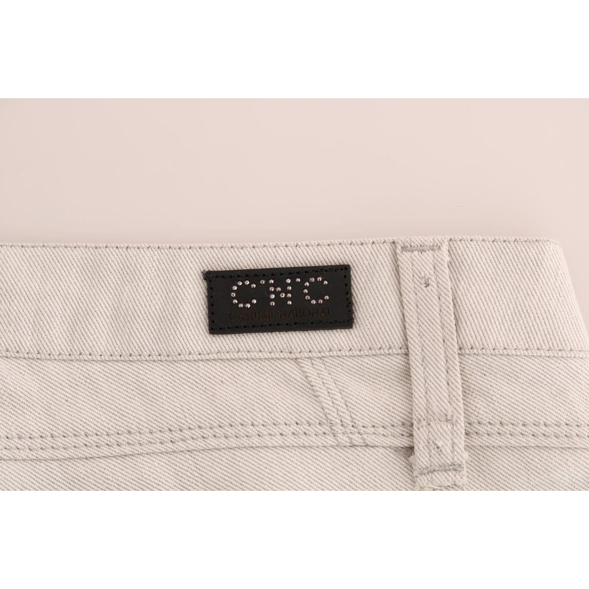 Costume National Chic White Slim-Fit Stretch Jeans white-cotton-stretch-slim-jeans 465909-white-cotton-stretch-slim-jeans-7.jpg