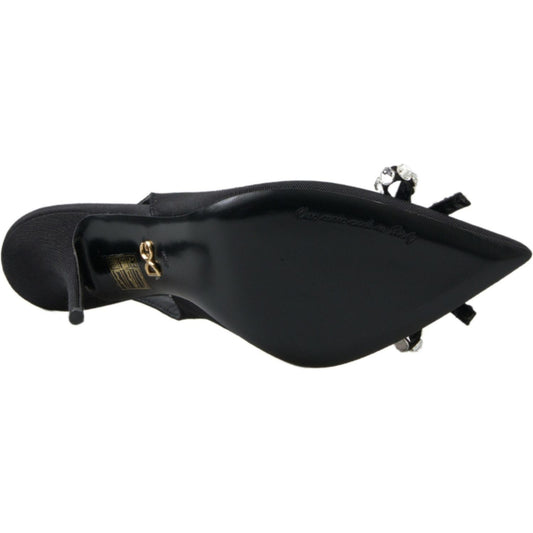 Dolce & Gabbana Embellished Black Slingback Heels Pumps black-crystal-embellished-slingback-heel-shoes 465A0064-scaled-c9b7fdb1-700.jpg