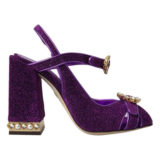Dolce & GabbanaElegant Purple Ankle Strap HeelsMcRichard Designer Brands£549.00