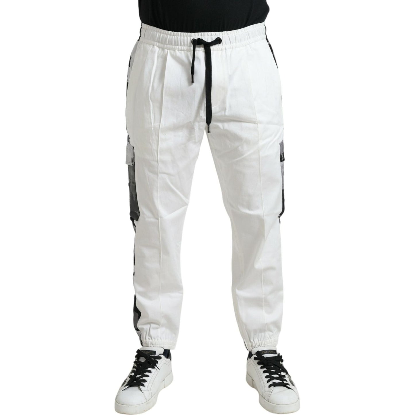 Dolce & Gabbana Elegant White Cotton Blend Jogger Pants white-cotton-blend-jogger-men-sweatpants-pants 465A0724-BG-scaled-40ed65fd-bfc.jpg
