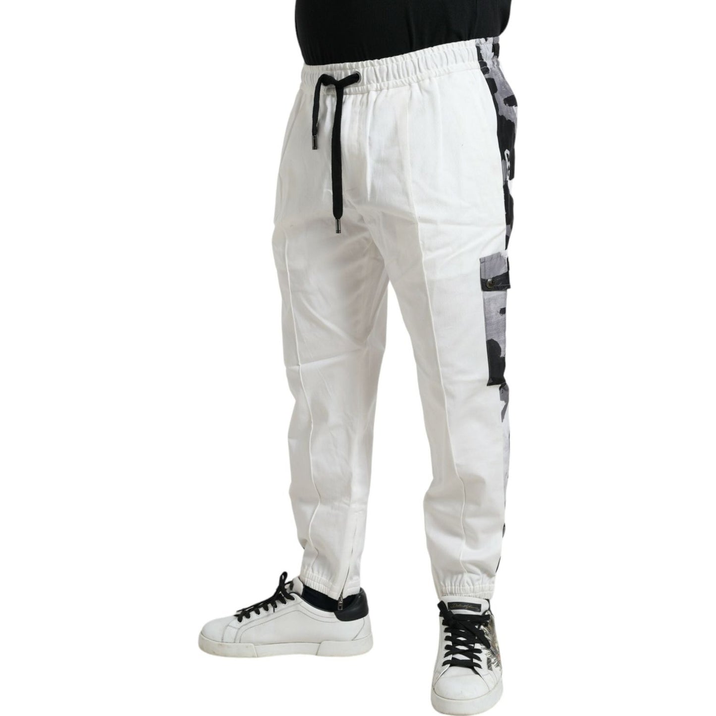 Dolce & Gabbana Elegant White Cotton Blend Jogger Pants white-cotton-blend-jogger-men-sweatpants-pants 465A0725-BG-scaled-8b458805-102.jpg