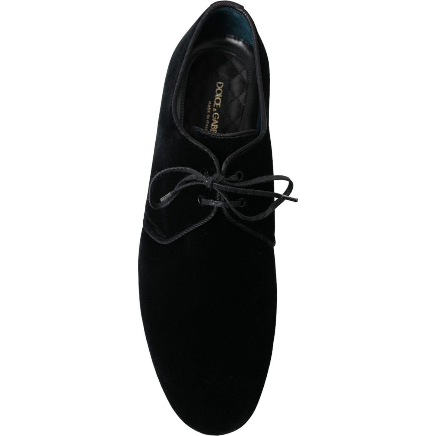 Dolce & Gabbana Elegant Black Velvet Derby Dress Shoes black-velvet-lace-up-formal-derby-dress-shoes 465A1267-bg-scaled-dcc80875-1e2.jpg