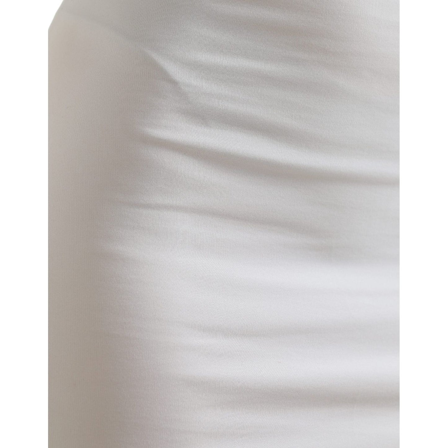 Dolce & Gabbana Elegant High Waist Pencil Mini Skirt white-viscose-high-waist-pencil-cut-mini-skirt