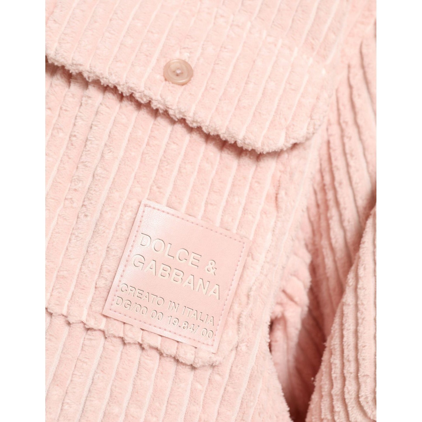 Dolce & Gabbana Elegant Cotton Shirt Sweater in Pink pink-cotton-collared-button-shirt-sweater 465A1972-BG-scaled-e2f85fee-8f8.jpg