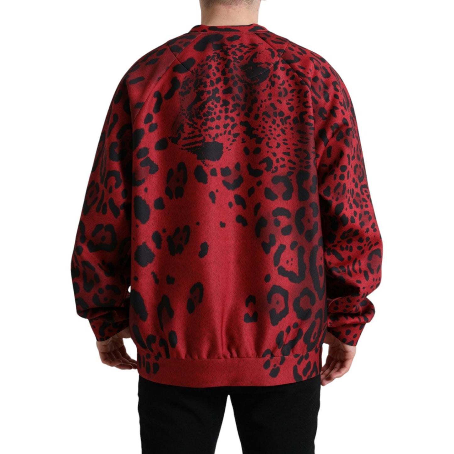 Dolce & Gabbana Elegant Leopard Print Pullover Sweater red-leopard-print-crewneck-pullover-sweater 465A1979-BG-scaled-97c4ec76-3aa.jpg
