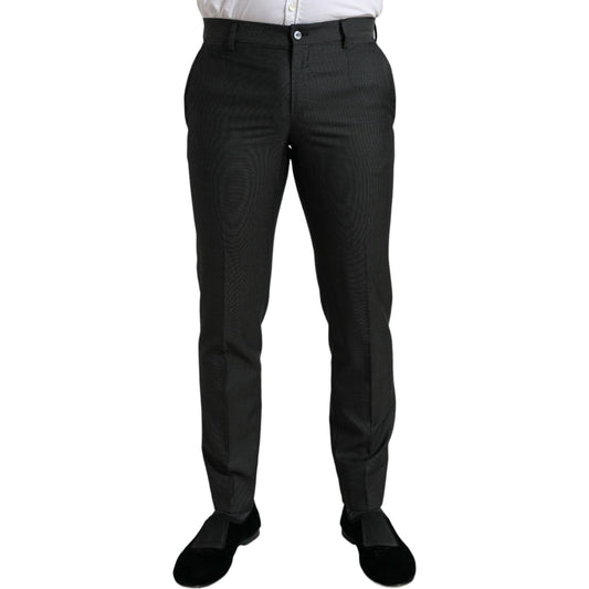 Dolce & Gabbana Elegant Dark Grey Skinny Dress Pants dark-gray-stretch-slim-formal-pants 465A2067-BG-scaled-060b6122-364.jpg