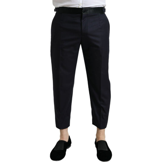 Dolce & Gabbana Elegant Wool-Silk Blend Cropped Dress Pants blue-wool-cropped-tapered-pants 465A2076-BG-scaled-8f4f37c2-b1c.jpg
