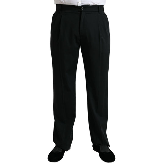 Dolce & Gabbana Elegant Black Wool Dress Pants black-wool-formal-straight-fit-dress-pants 465A2084-BG-scaled-e66f606b-08c.jpg