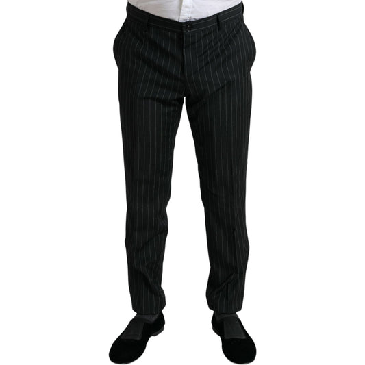 Dolce & Gabbana Black and White Striped Skinny Dress Pants black-striped-slim-fit-formal-pants 465A2098-BG-scaled-f5b70eeb-61e.jpg