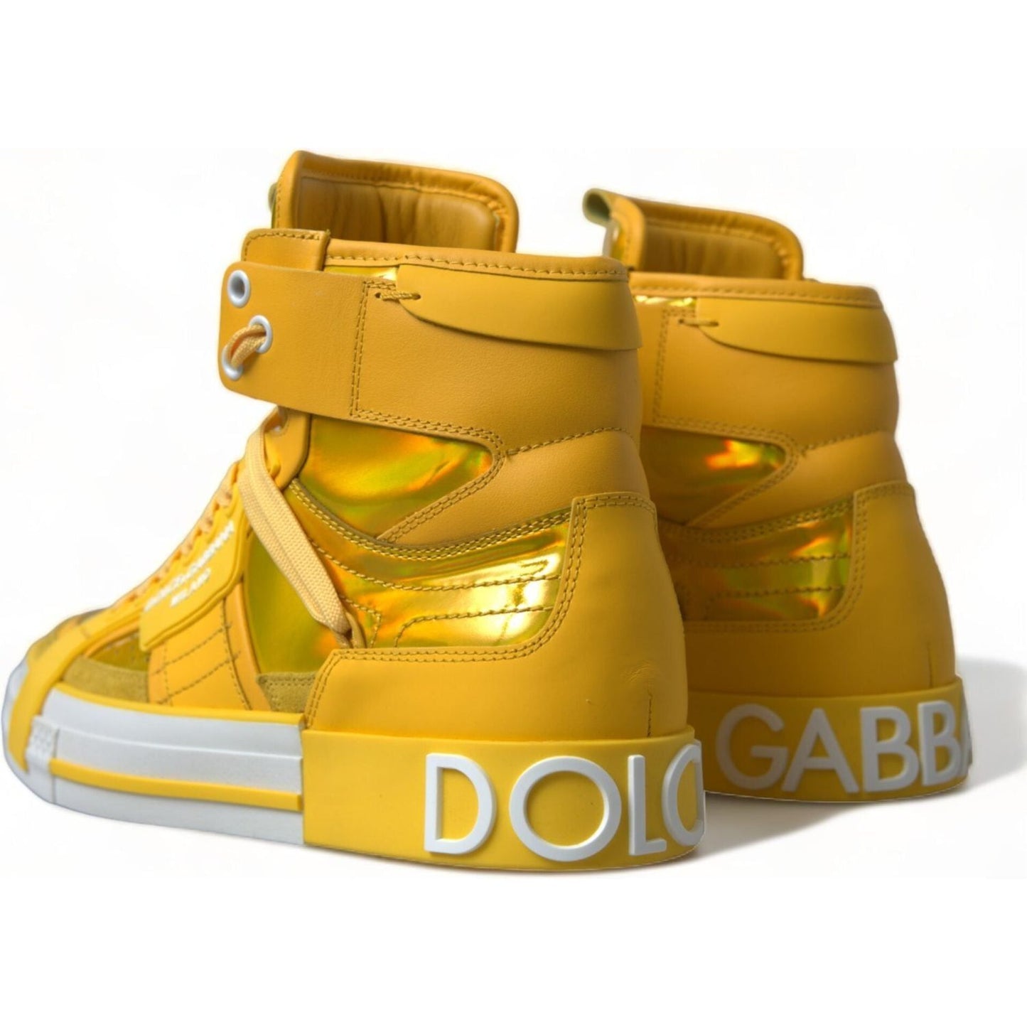 Dolce & Gabbana Chic High-Top Color-Block Sneakers yellow-white-leather-high-top-sneakers-shoes 465A2107-BG-scaled-b7625788-096.jpg