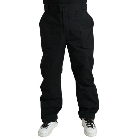 Dolce & Gabbana Elegant Casual Black Straight Pants black-polyester-logo-straight-pants 465A2209-BG-scaled-6e16e7bb-128.jpg