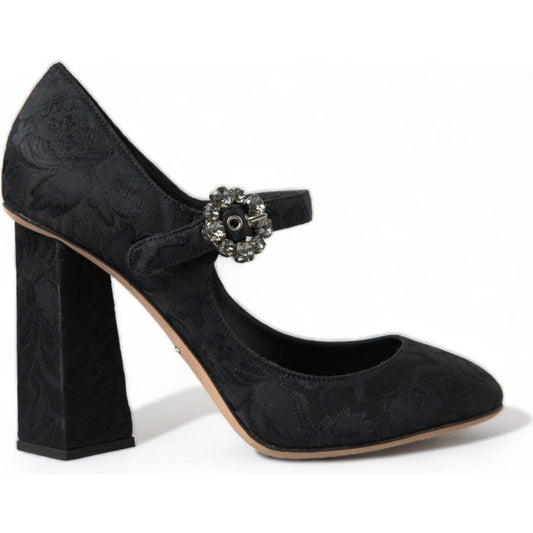 Dolce & Gabbana Chic Black Brocade Mary Janes Pumps black-brocade-mary-janes-heels-pumps-shoes 465A2722-BG-scaled-21d646cf-b74.jpg