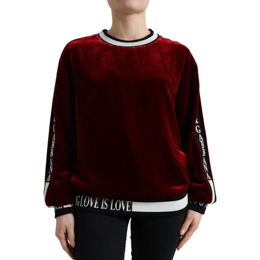 Dolce & Gabbana Elegant Bordeaux Silk-Blend Sweater bordeaux-velvet-crew-neck-pullover-sweater 465A3127-BG-AND-EBAY-scaled-41930d5a-724.jpg