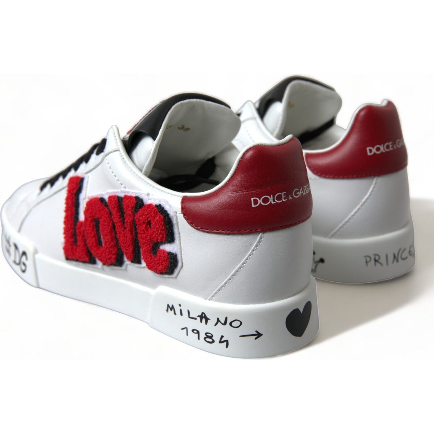 Dolce & Gabbana Chic White Portofino Leather Sneakers white-love-patch-portofino-classic-sneakers-shoes 465A3319-BG-scaled-22b71914-949.jpg