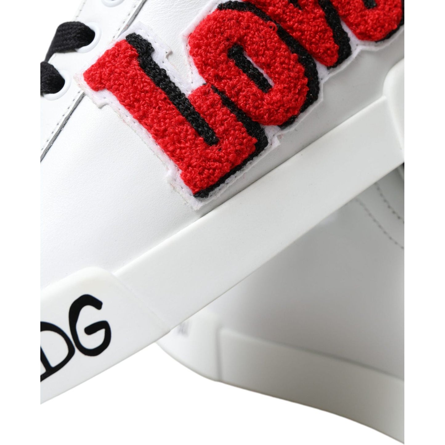 Dolce & Gabbana Chic White Portofino Leather Sneakers white-love-patch-portofino-classic-sneakers-shoes 465A3324-BG-scaled-025881c8-1a9.jpg