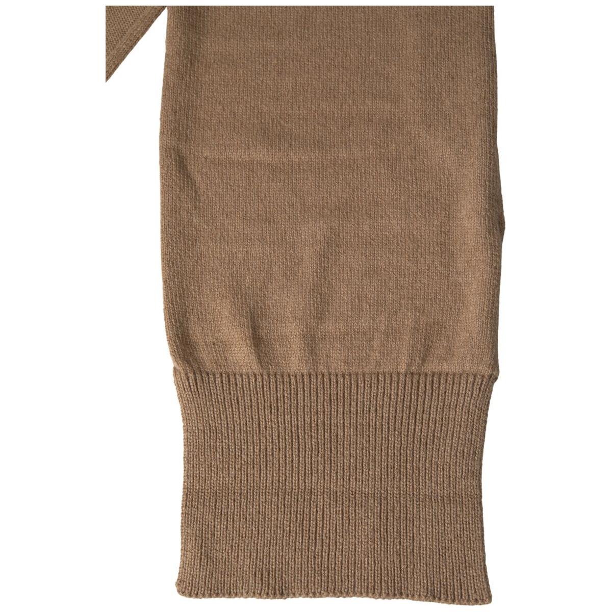 Dolce & Gabbana Elegant Camel-Hued Designer Scarf brown-knitted-camel-wrap-shawl-foulard-scarf