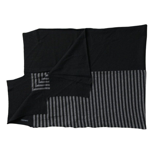 Dolce & GabbanaElegant Striped Wool Blend Men's ScarfMcRichard Designer Brands£239.00